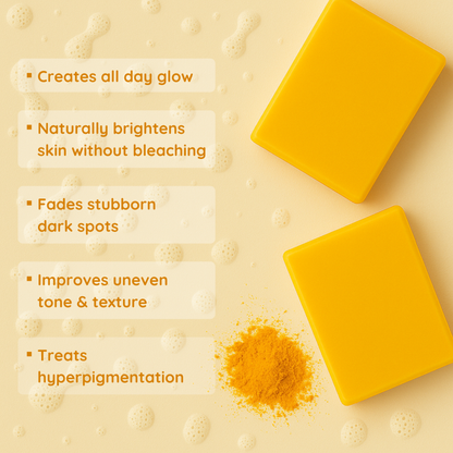 Turmeric & kojic acid brightening soap